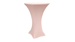 30" Blush/Rose Gold Spandex Linen rental Houston, TX