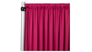 4-way Stretch Fuchsia Drape Panel rental Houston, TX