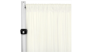 4-way Stretch Ivory Drape Panel rental Houston, TX