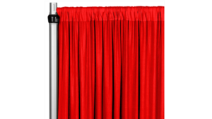 4-way Stretch Red Drape Panel rental Houston, TX
