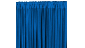 4-way Stretch Royal Blue Drape Panel rental Houston, TX