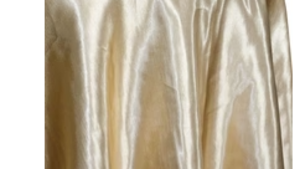 90x132" Champagne Shantung Satin Linen rental Houston, TX