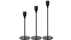 Black Candle Stick Holder Set rental Houston, TX