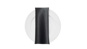 Black Satin Dinner Napkin rental Houston, TX