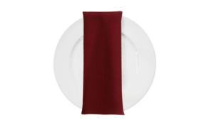 Burgundy Poly Dinner Napkin rental Houston, TX