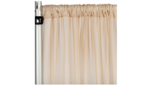 Champagne Chiffon Drape Panel rental Houston, TX