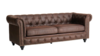 Faux Brown Leather Sofa rental in Houston, TX
