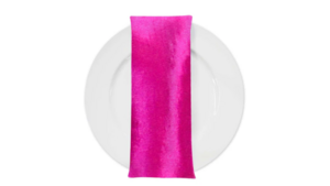 Fuchsia Satin Dinner Napkin rental Houston, TX