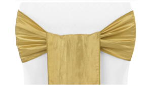 Gold Crinkle Taffeta Sash rental Houston, TX