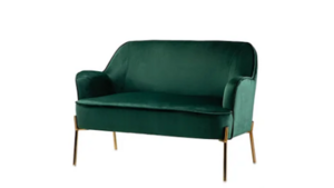 Green Demi Loveseat rental Houston, TX