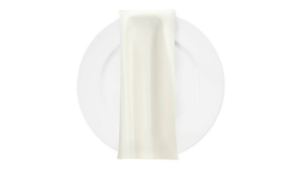 Ivory Satin Napkin rental Houston, TX
