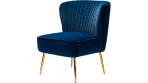 Navy Blue Velvet Side Chair rental Houston, TX