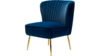 Navy Blue Velvet Side Chair rental in Houston, TX
