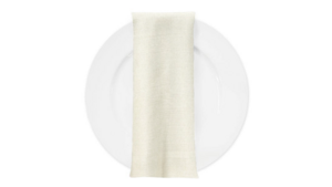 Off White Rustic Linen Napkin rental Houston, TX
