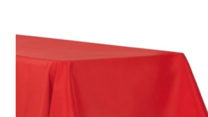 Red Kids Table Linen rental Houston, TX