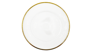 Ribbed Glass Charger rental Houston, TX