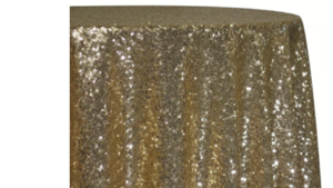 Round Gold Glitz Sequins rental Houston, TX