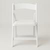 White Padded Resin Folding Chair rental in Houston, TX