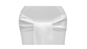 White Satin Sash rental Houston, TX