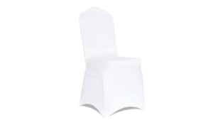 White Spandex Banquet Chair Covers rental Houston, TX