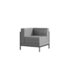 Furniture: Gray Soho Corner Chair Right rental in New York, NY