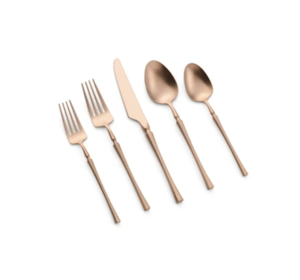 Flatware: Irene ROSE GOLD Set (Pack of 10) rental New York, NY