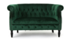 Green Velvet loveseat Couch rental in Denver, CO