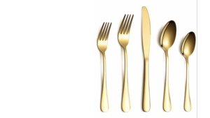 Gold Elester Flatware - Knife rental Denver, CO