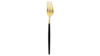 Black Handle Golden Flatware - Salad Fork  rental in Denver, CO