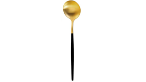 Black Handle Golden Table Spoon rental Denver, CO
