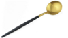 Black Handle Golden Flatware - Small Teaspoon rental in Denver, CO