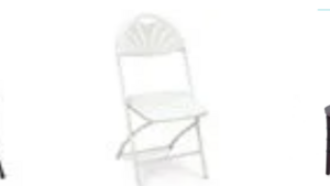White Plastic Folding Chair rental Denver, CO