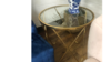 Glass & Gold End Table - Round  rental in Denver, CO