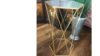 Mirrored Hexagon End Table  rental in Denver, CO