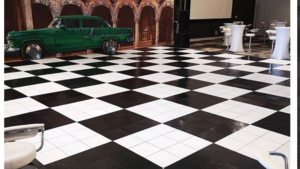12x12 Black and White Dance Floor  rental Denver, CO