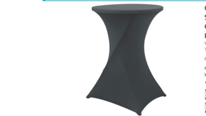 Cocktail Table Cover Dark Grey  rental Denver, CO