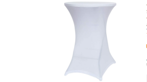 Cocktail Table Cover White  rental Denver, CO