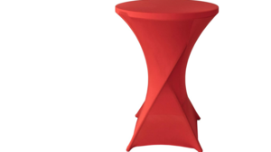 Cocktail Table Cover Red  rental Denver, CO