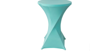 Cocktail Table Cover Aqua  rental Denver, CO