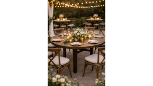 66 inch Round Forest Farm Table  rental Denver, CO
