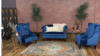 Navy Blue velvet Loveseat Couch  rental in Denver, CO