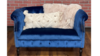 Navy Blue velvet Loveseat Couch  rental in Denver, CO