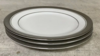 American White Platinum Salad Plate |  rental in Denver, CO