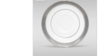 American White Platinum Dessert Plate |  rental in Denver, CO