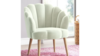 Ivory Velvet Shell Accent Chair  rental in Denver, CO