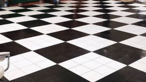 24 X 24 Black and White Dance Floor  rental Denver, CO