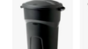 Black trash can with lid rental in Denver, CO