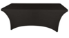 90x132" Black Spandex Fitted Tablecloth Cover rental in Denver, CO