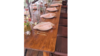 8ft Knotty Pine Brown Farm Table  rental in Denver, CO