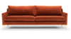 Rust sofa Couch rental in Denver, CO